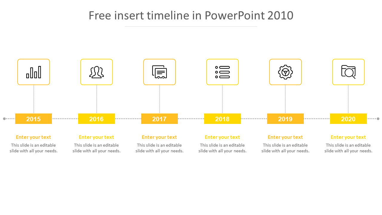 Free - Download Free Insert Timeline In PowerPoint 2010